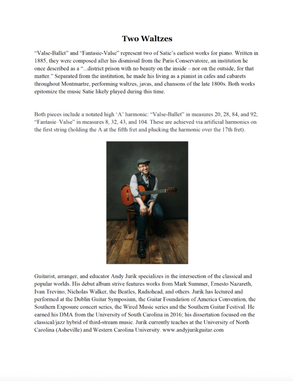 Two Waltzes for Guitar Solo - Image 2