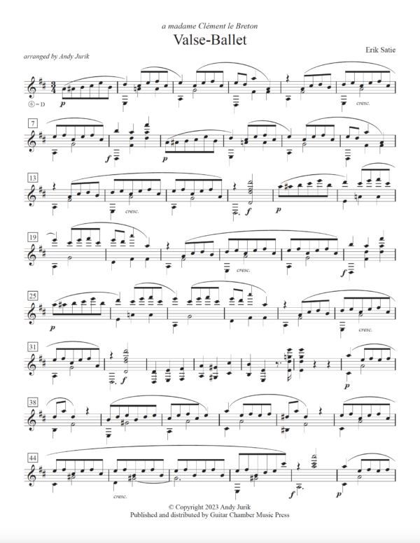 Two Waltzes for Guitar Solo - Image 3