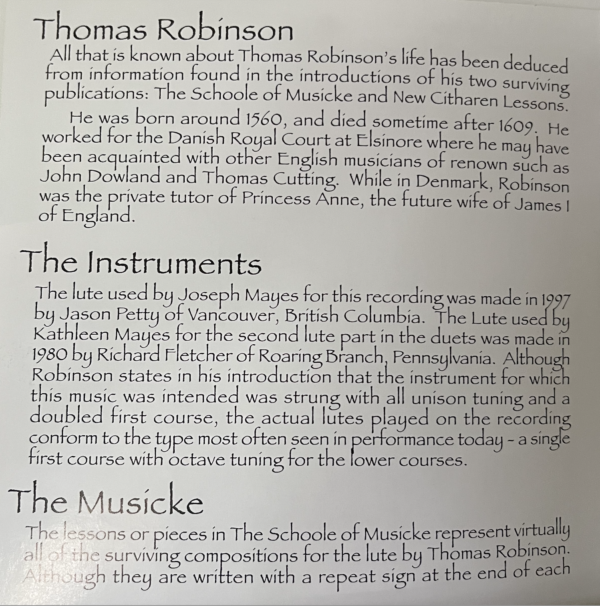 The Schoole of Musicke (CD) - Image 3
