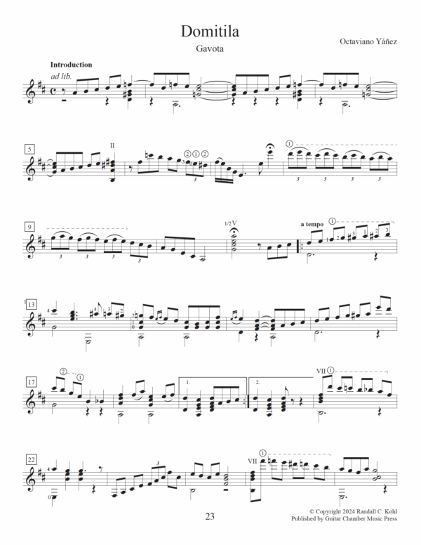 Octaviano Yáñez Original Compositions for Solo Guitar - Image 5