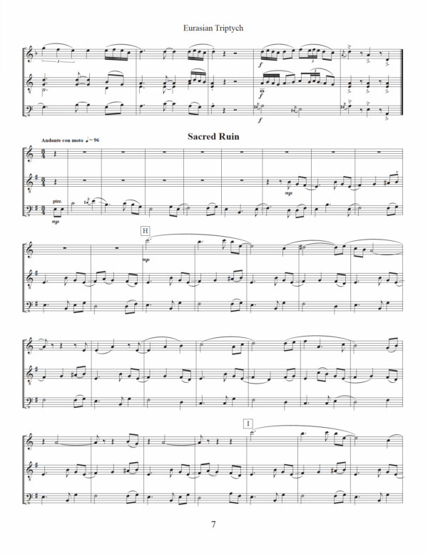 Eurasian Triptych for Alto Flute, Guitar & Bass - Image 4