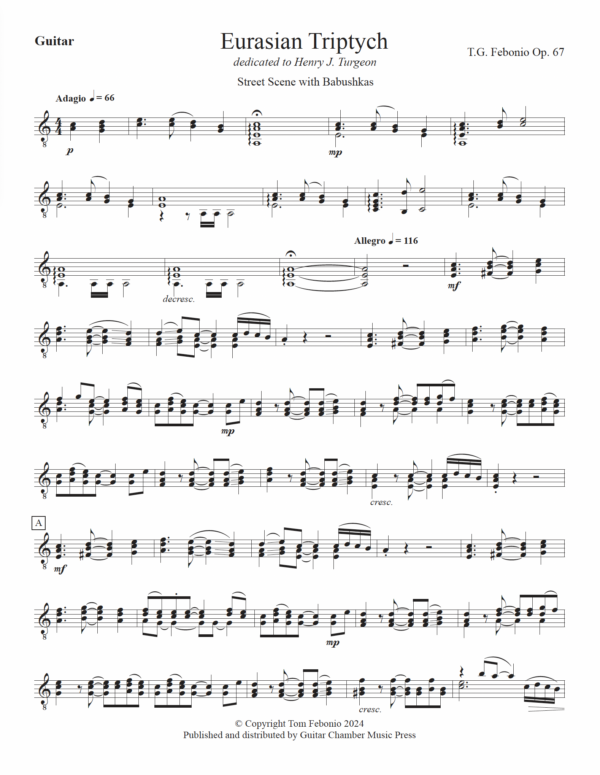Eurasian Triptych for Alto Flute, Guitar & Bass - Image 7