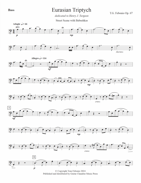 Eurasian Triptych for Alto Flute, Guitar & Bass - Image 8