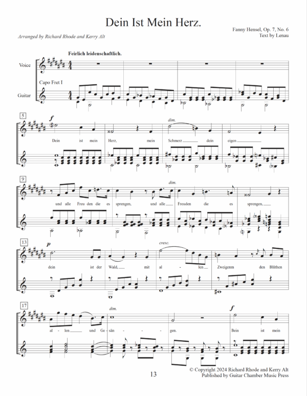 The Art Songs of Fanny Mendelssohn Hensel - Image 8