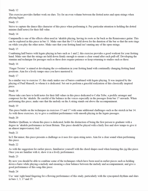 24 Studies for Ukulele - Image 3