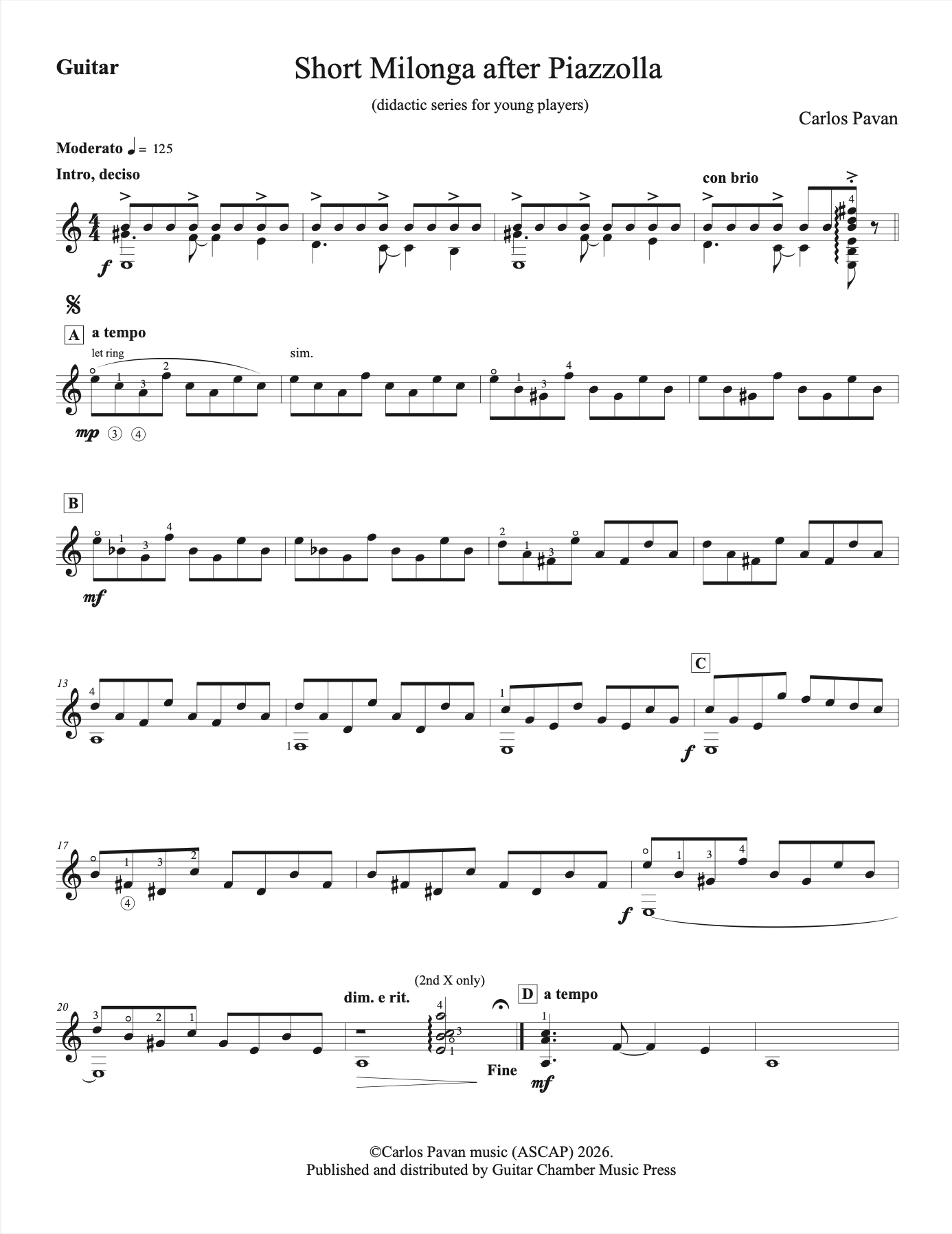 Short Milonga after Piazzolla - Image 4