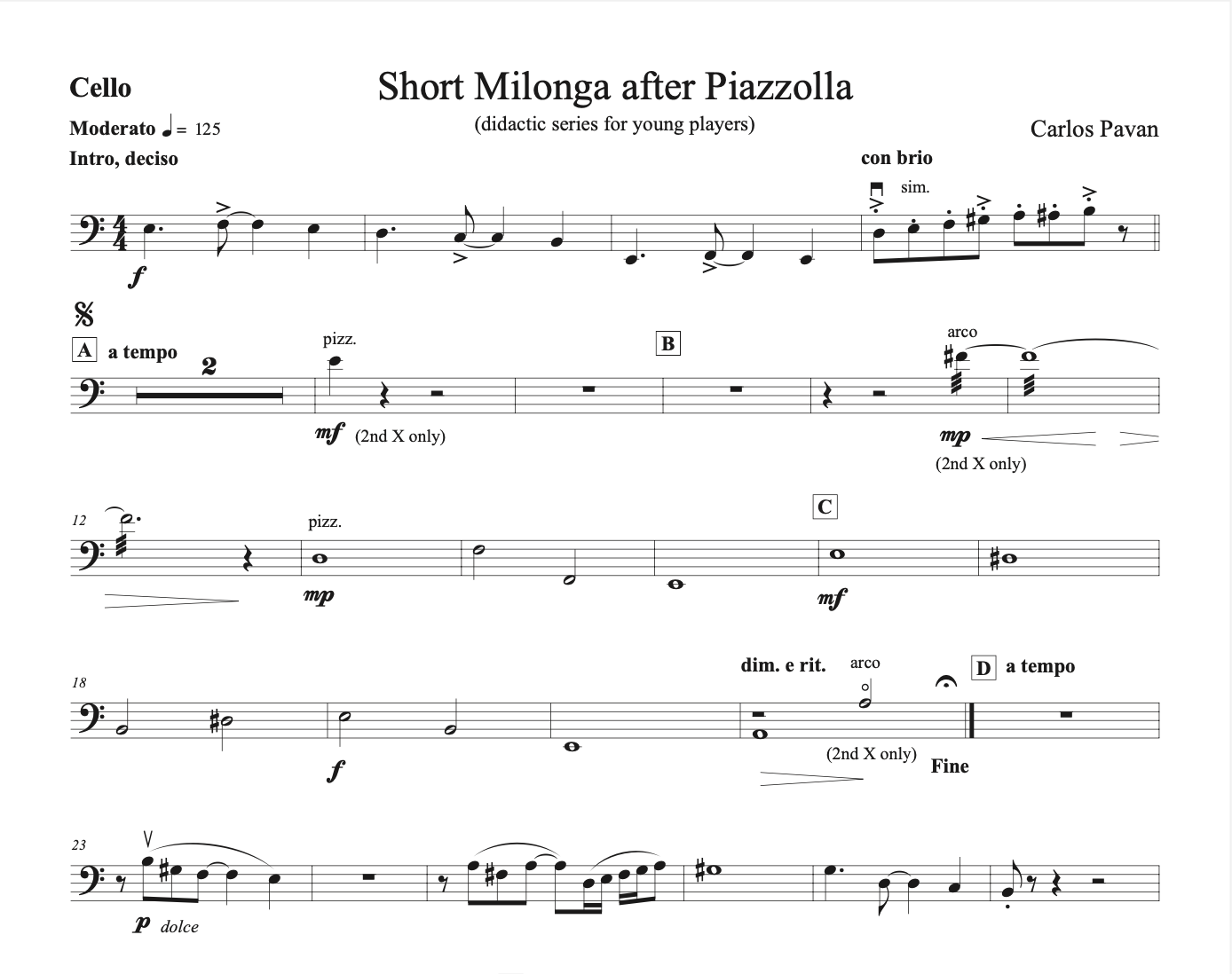 Short Milonga after Piazzolla - Image 5