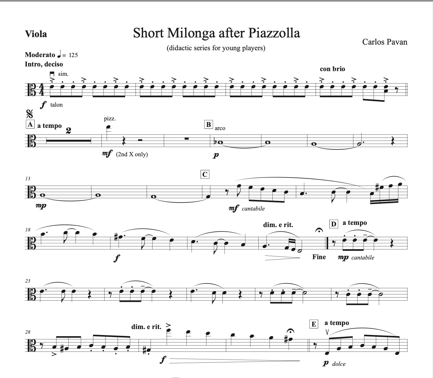 Short Milonga after Piazzolla - Image 6